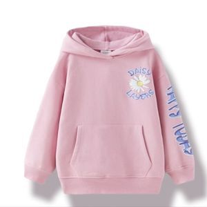 Zara FLORAL SWEATSHIRT Pastel mauve size:11/12